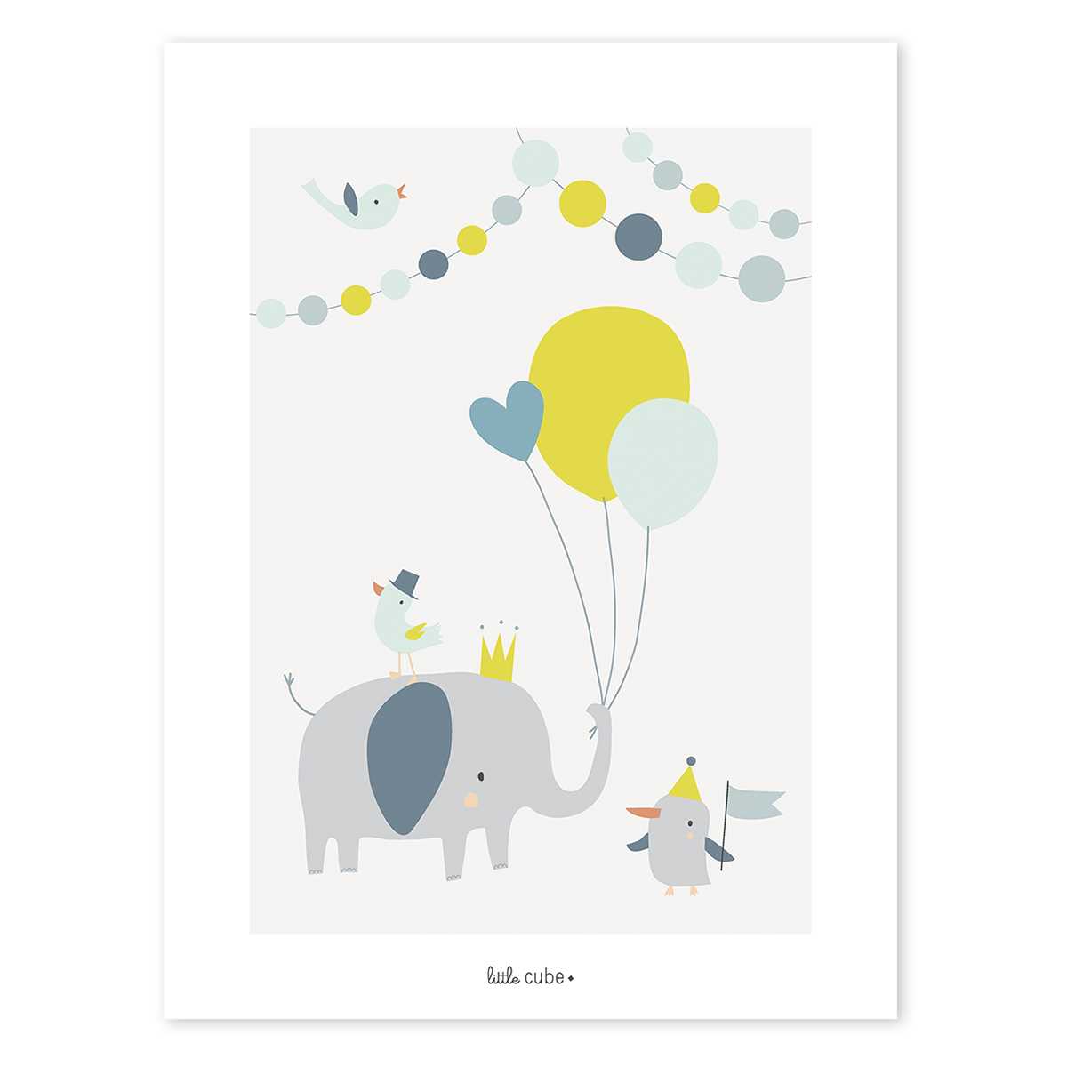 Lilipinso Plakat (30x40 cm), Sarah Betz/Elefant med - Lilipinso - Baby Alvin