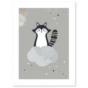 Lilipinso Affisch 30x40cm, Sophie Cordier/Tvttbjrn p moln