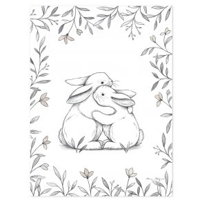 Lilipinso Affisch 30x40 cm, Nina Stajner/Kaniner