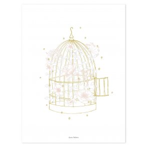 Lilipinso Affisch 30x40cm, Lucie Bellion/Fgelburen