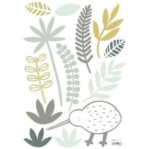 Lilipinso Wallstickers, Chloe Chapeaublanc/Kiwi og Blade