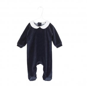 Mini A Ture Heldragt med Krave, Sky Captain Blue