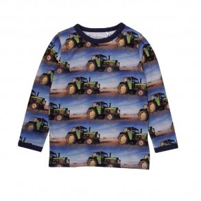 Fred's World Langrmet Junior T-shirt med Traktor