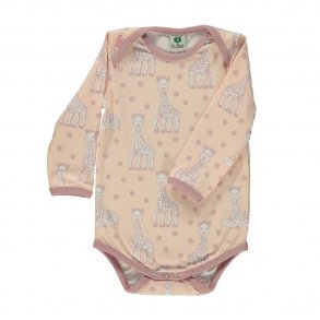 Sophie La Girafe Body med Lange rmer, Pale Blush