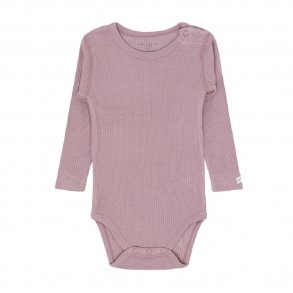 Hust and Claire Buggi Bodystocking i Lavendel Bambusrib