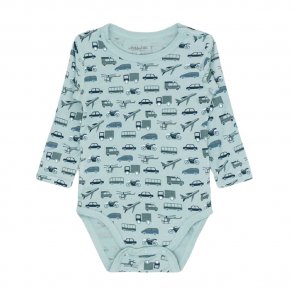 Hust and Claire Buller Bodystocking i Lysegrn Bambus m. Transport print