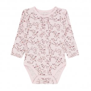 Hust and Claire Burda Bodystocking i Rosa Bambus m. Blomsterprint