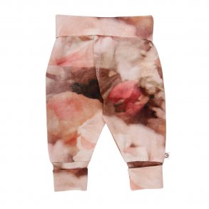 Msli Bukser med Abstrakt Blomsterprint, Dusty Berry