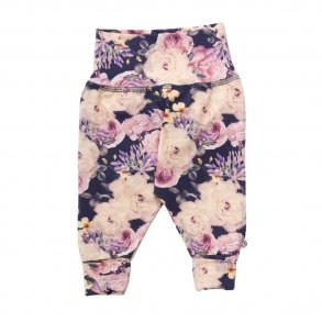 Msli Bukser med Blomsterprint, Navy