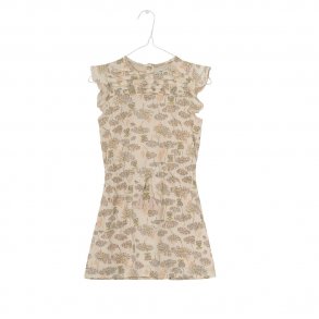 Mini A Ture Sebina Kjole med Blomsterprint, Creme De Peche