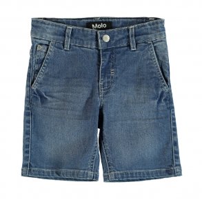 Molo Asser Shorts, Blue Denim