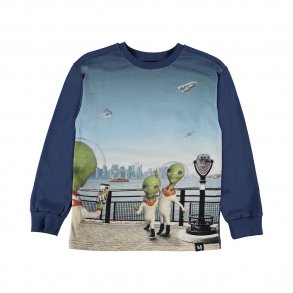 Molo Risci T-shirt med Lange rmer, Visiting Earth
