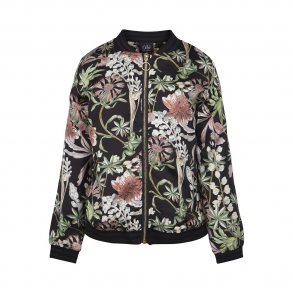 Petit By Sofie Schnoor Bomber Jakke, AOP Flower Black