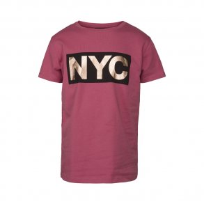 Petit By Sofie Schnoor T-shirt NYC, Cherry Red/Gold