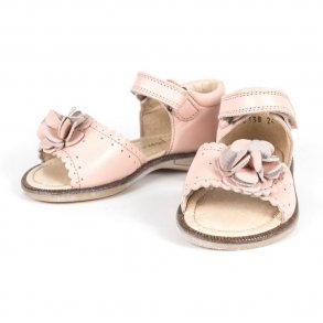 Pom Pom Sandal med Blomst, Rose
