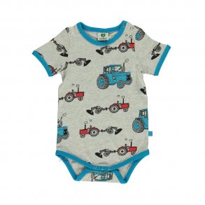Smfolk Bodystocking m. Traktorer i Gr