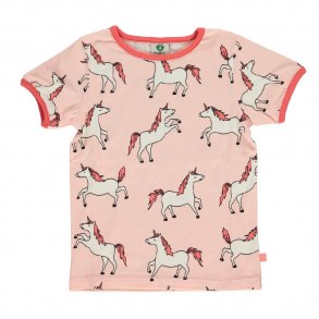 Smfolk T-shirt i Rosa m. Enhjrning