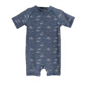 Wheat Cas Badeheldragt i Bl m. Fisk