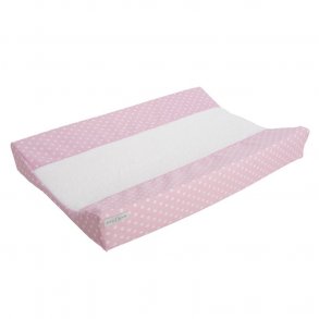 Little Dutch Changing Mat Cover, pink with white stars