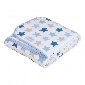 Little Dutch Bedspread, Mix, 110 cm x 140 cm, Mixed stars, mint