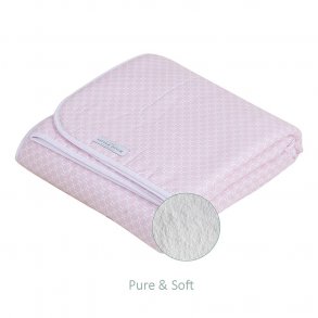 Little Dutch Bedspread, Pure & Soft, 110 cm x 140 cm, pink