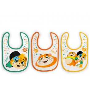 44 Cats Haklapp (3 st.), Grn/orange/gul