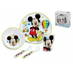 Disney Simply Mickey Spisest (5 dele), Hvid