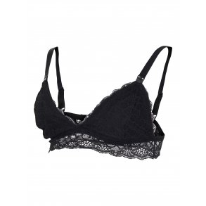 Mamalicious Mlsidsel Amme-bh med blonde, Black
