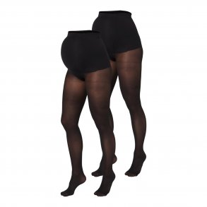Mamalicious Vente-Tights 50 den. (2-pak.), Sabrina/black