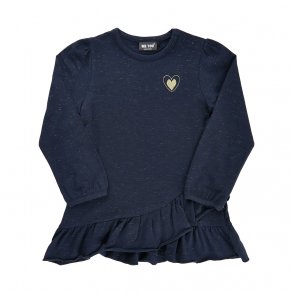 ME TOO Tunika med Flser, Dark Sapphire