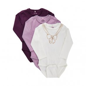 ME TOO Body Langrmet (3-pak), Lavender Mist