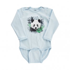 ME TOO Body LS, Panda/Baby Blue