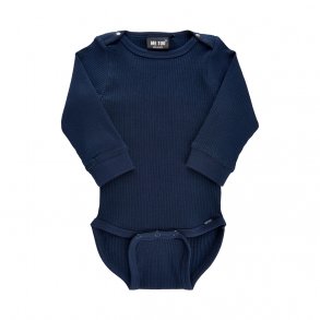 ME TOO Rib Body LS, Dress Blue