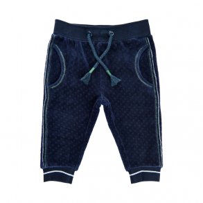 ME TOO Bukser Velour, Dress Blue