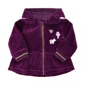 ME TOO Cardigan Velour, Plum Purple