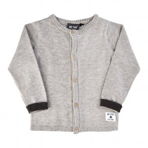 ME TOO Strik Cardigan, Light Grey Melange