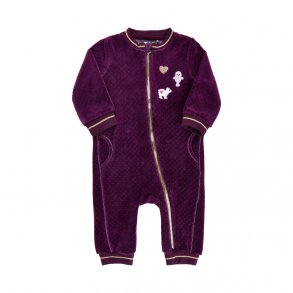 ME TOO Heldragt LS Velour, Plum Purple