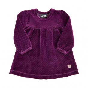 ME TOO Velourkjole, Plum Purple