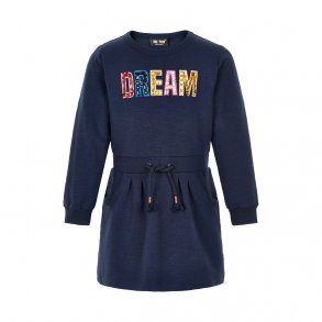 ME TOO Kjole LS, Dress Blue