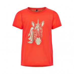 ME TOO T-Shirt SS, Fiery Coral