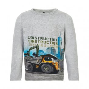 ME TOO T-Shirt LS, Grey Melange