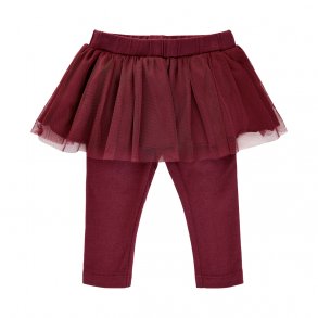 ME TOO Leggings med Tylskrt, Tawny Port