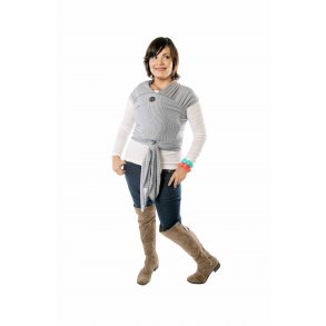 MOBY Wrap Babyslynge Design, Denim Stripes