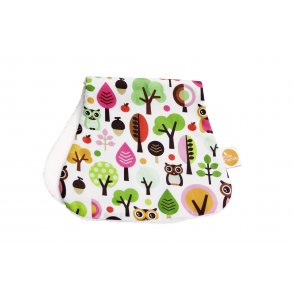 MilleMarille Burp Cloth Modern Owls Pink
