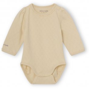 Mini A Ture Body LS, Akeleje/Marzipan Beige