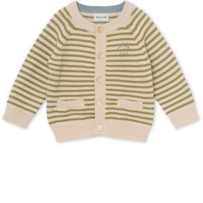 Mini a Ture Cardigan LS, Ursul/Tapioca Sand
