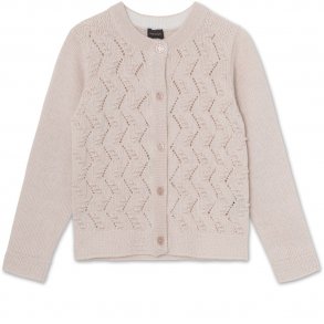 Mini A Ture Cardigan, Lrke/Mauve Morn Rose