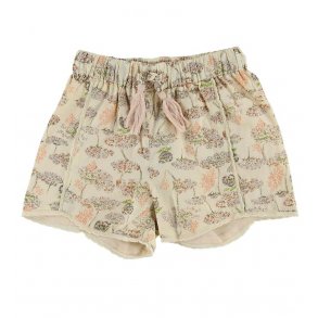 Mini A Ture Charlien Shorts med Blomsterprint, Creme De Peche