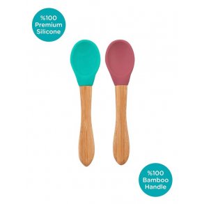 MiniKOiOi Spoon (2 pcs), Green-Rose