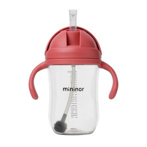 Mininor Kop med sugerr tritan 330 ml, Rhubarb